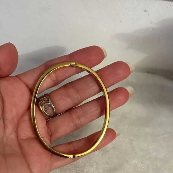 Gold Bracelet with Diamond Accents - Picture 5 of 6